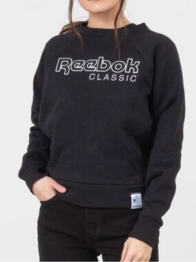 Reebok Black Classic Logo Crewneck Sweatshirt